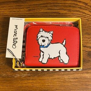 Marc Tetro Westie Zip Wallet with Wrist Strap